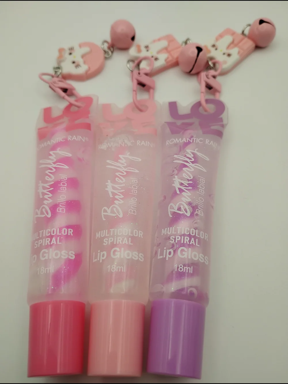 Hello Kitty Pink Lio Gloss & Lip Balm With 3 Multicolor Lip Gloss Set